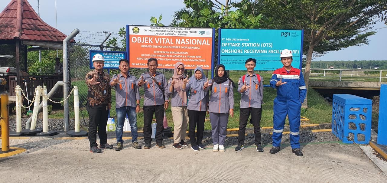 Team at Offtake Station and Onshore Receiving Facility Labuhan Maringgai, a national vital object